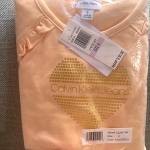 Calvin Klein , unopened, tagged, 2 piece set , girls size 6, leggings &   shirt